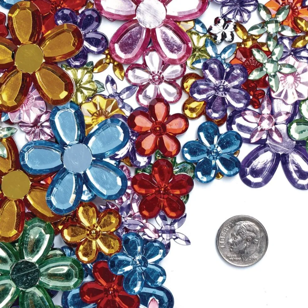 Colorations® Sparkling Flower Jewels - 300 Pieces