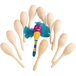 Colorations® Sparkling Snowflake Maracas Craft Kit - Makes 12 Crafts