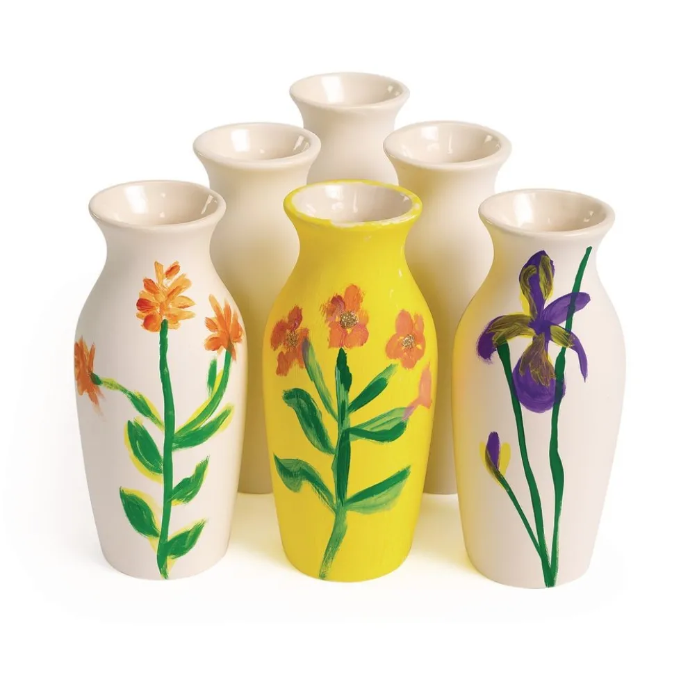 Colorations® Spring Garden Mini Vase Creations - Makes 12 Craft Kits