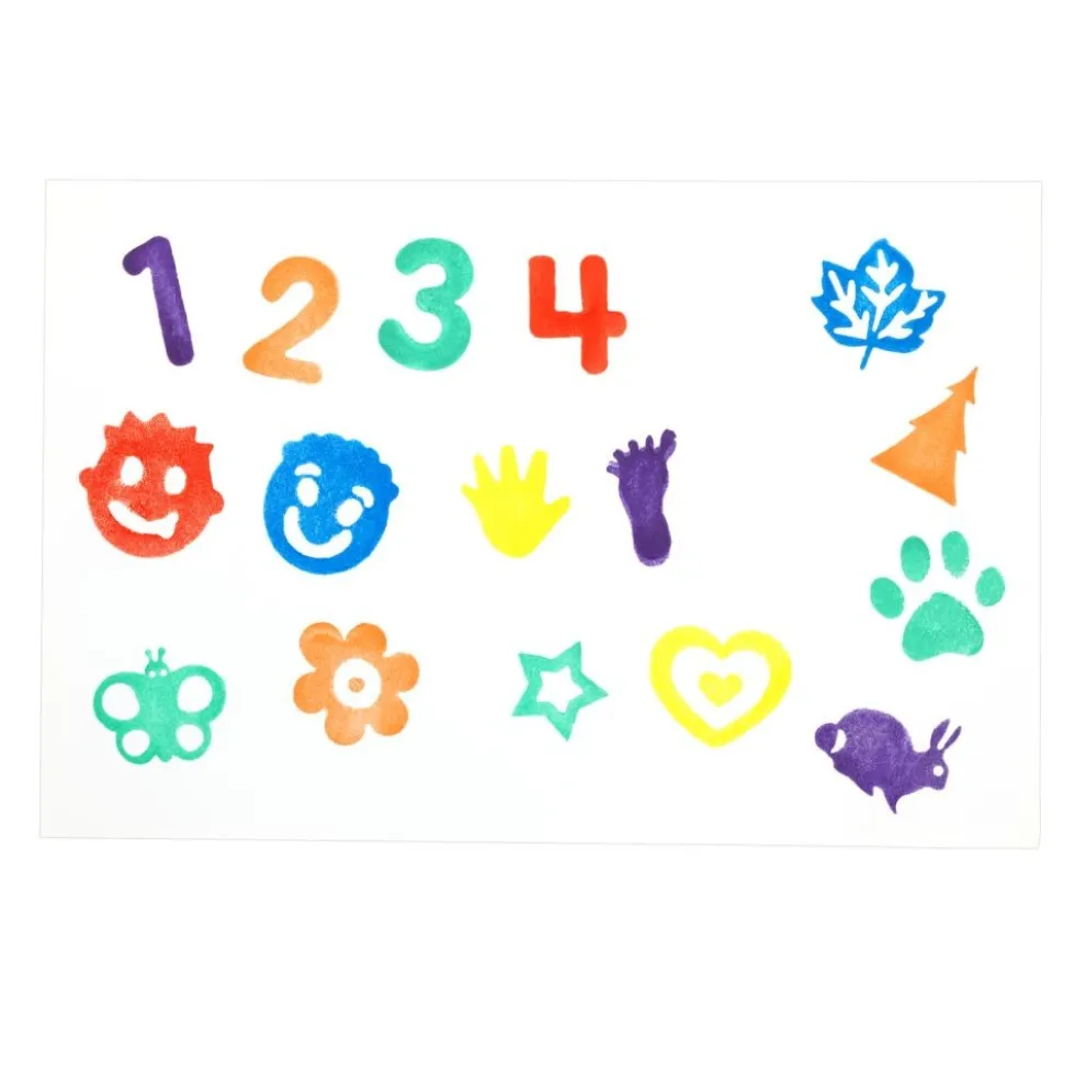 Colorations® Stampers Shapes & Numbers - Set of 26