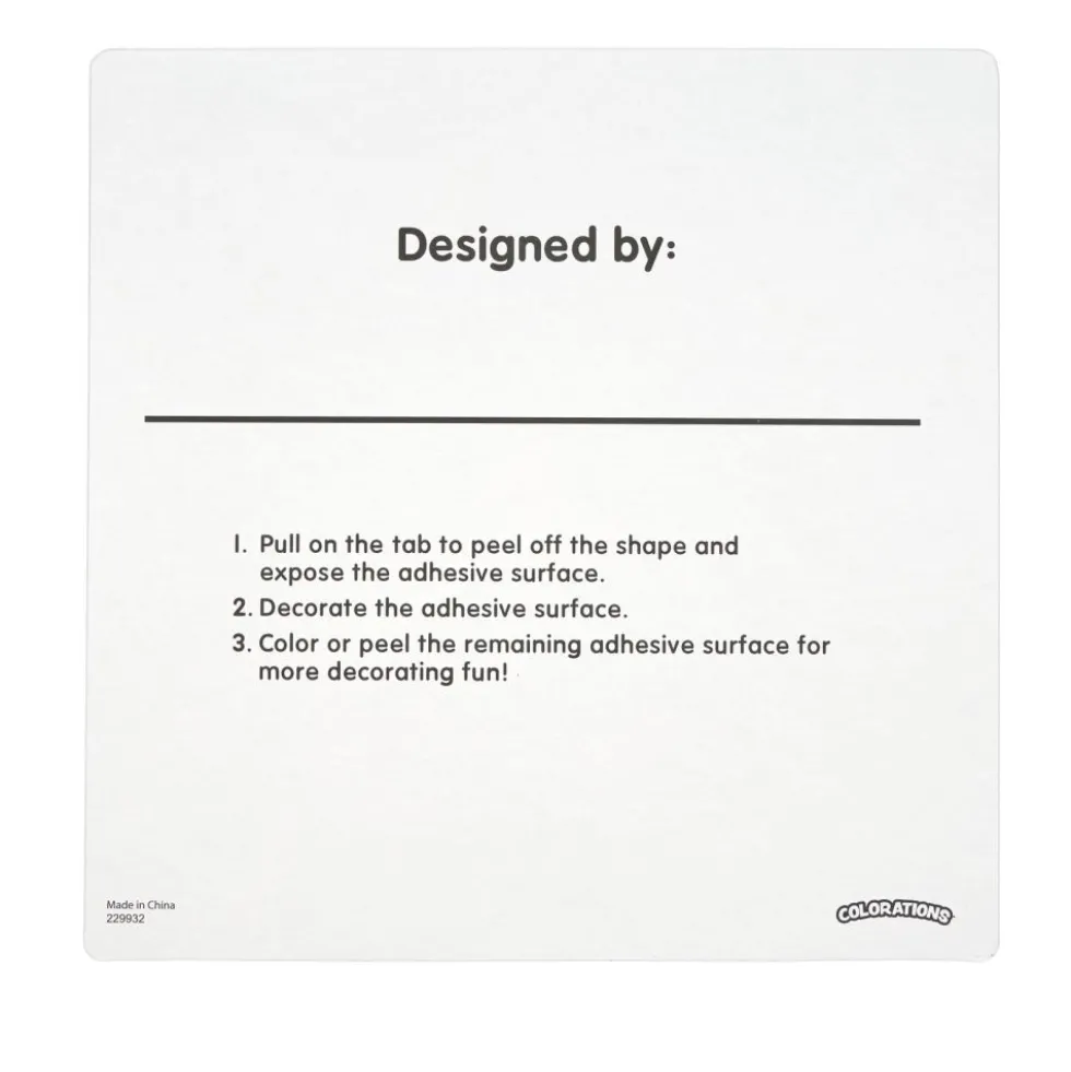 Colorations® Stick-N-Create™ Art Boards - 12 Designs