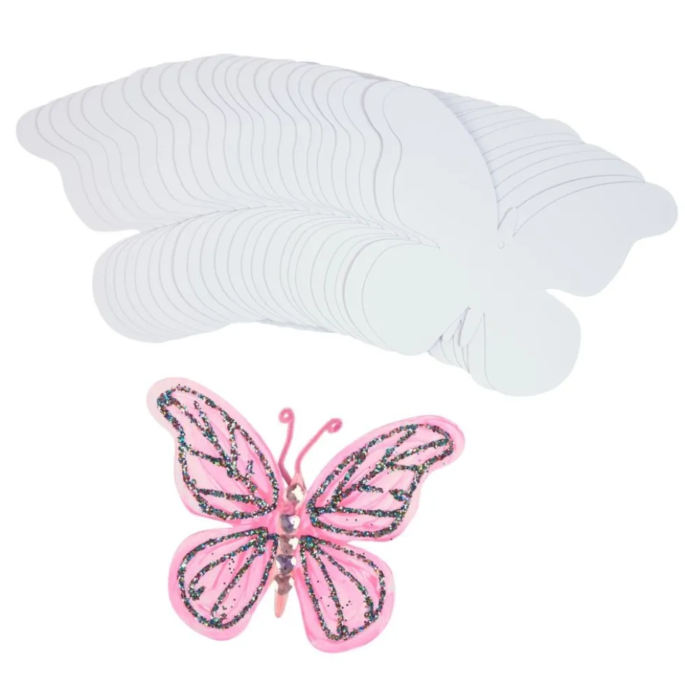 Colorations® Summer Colorful Butterfly Craft Kit - Makes 24 Crafts