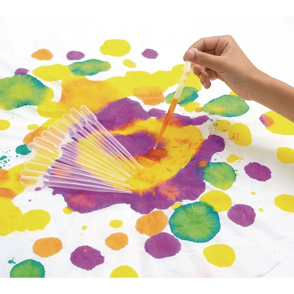 Colorations® Super Safe Plastic Droppers & Paper - Set of 12