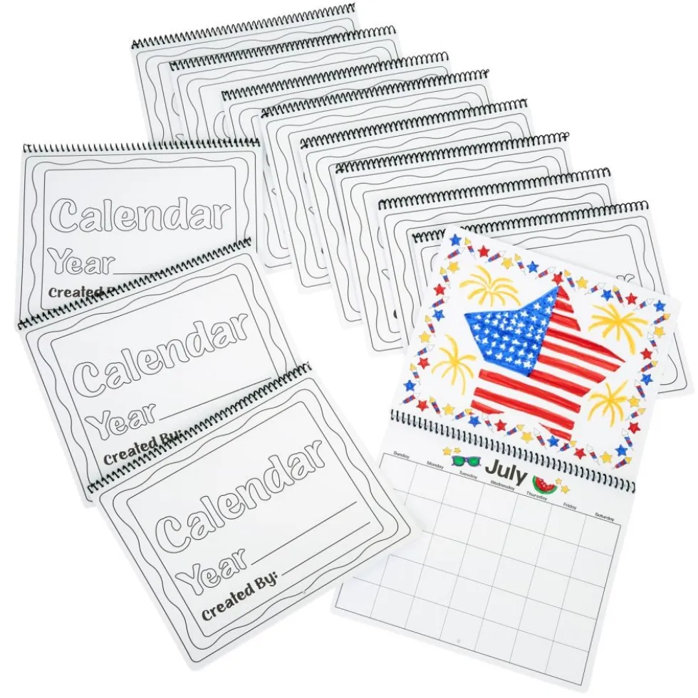 Colorations® 4th of July Celebration Calendar Craft Kit - Makes 12 Crafts