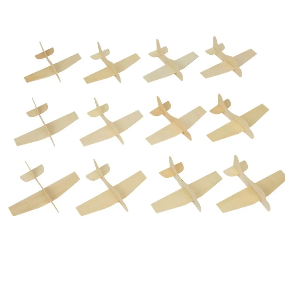 Colorations® 4th of July Stars in Flight Airplane Craft Kit - Makes 12 Crafts