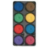 Colorations® Tropical Tempera Paint Cakes, 8 Colors in Tray