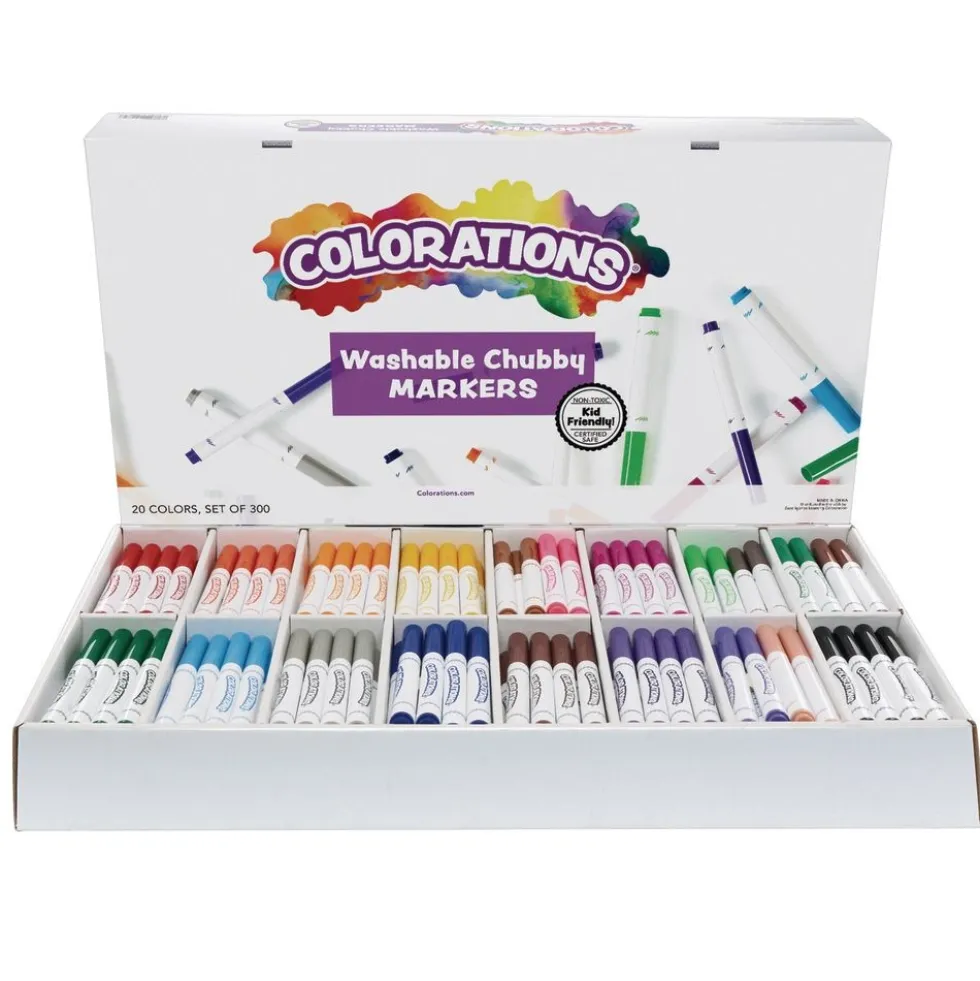 Colorations® Washable Chubby Marker Smart Value Pack - Set of 300