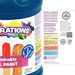Colorations® Washable Gel Paint Gallon, Orange