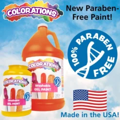 Colorations® Washable Gel Paint Gallon, Orange