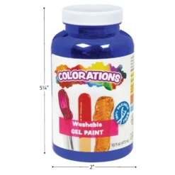 Colorations® Washable Gel Paint, Brown - 16 oz.
