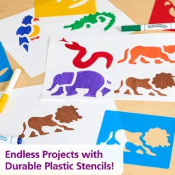 Colorations® Washable Plastic Jungle Stencils - Set of 6