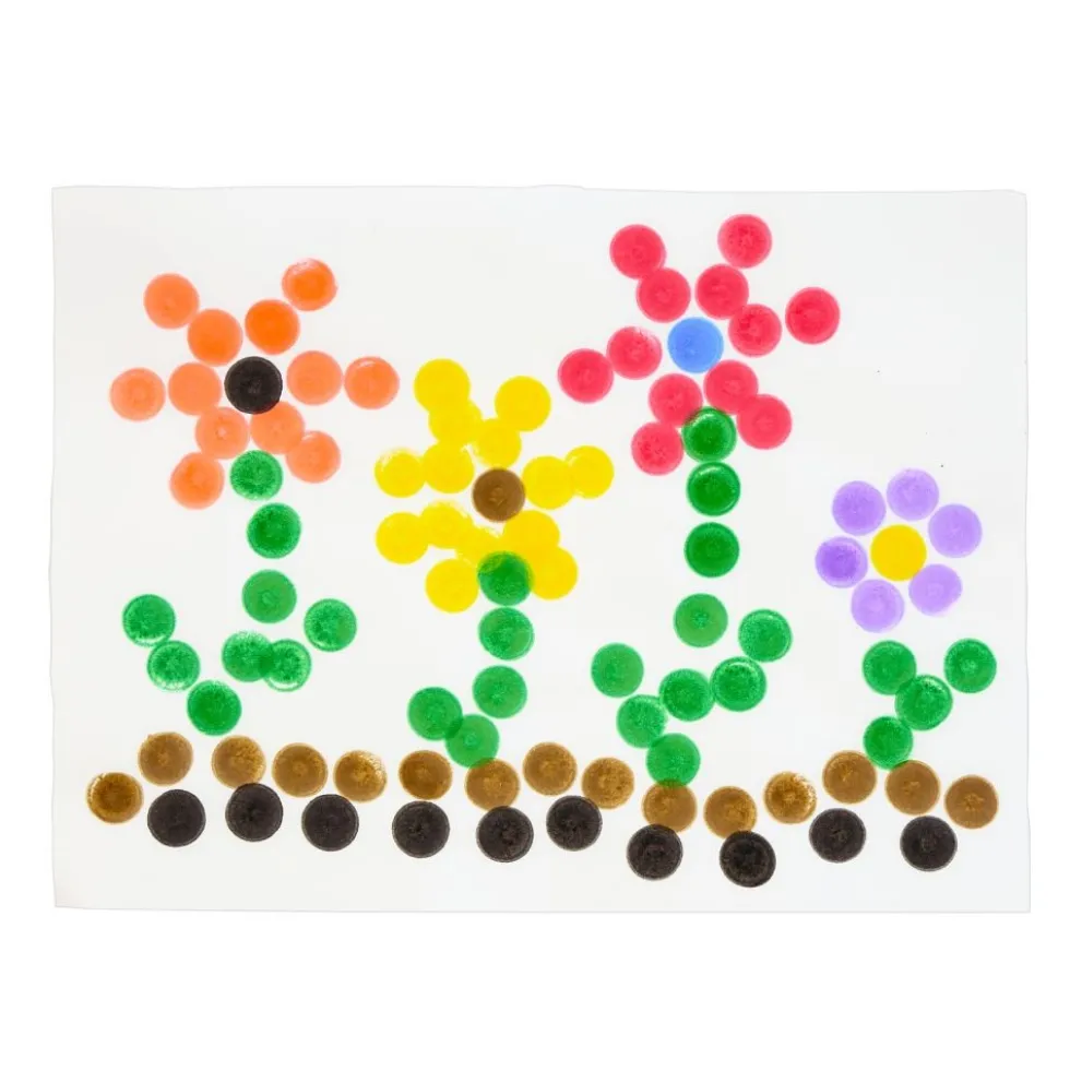 Colorations® Washable Primary Dabber Dots - Set of 8