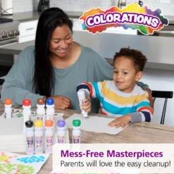 Colorations® Washable Primary Dabber Dots - Set of 8