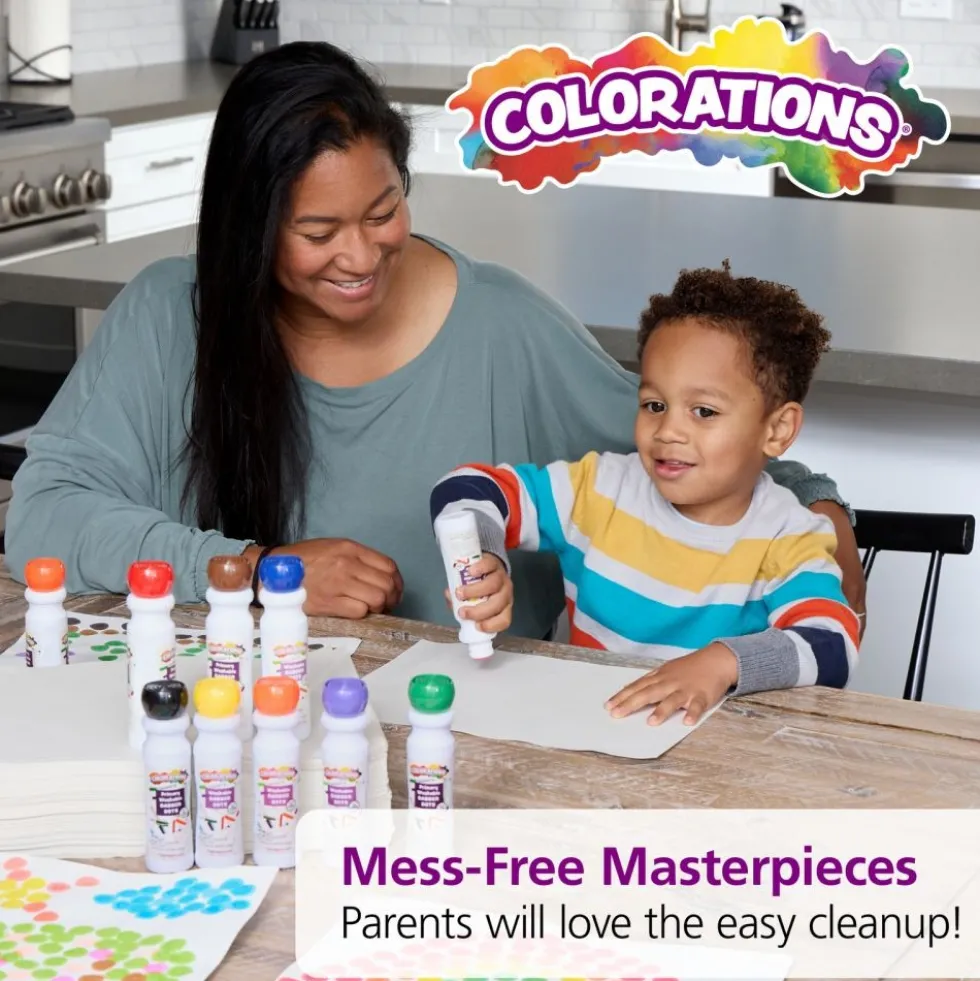 Colorations® Washable Primary Dabber Dots - Set of 8