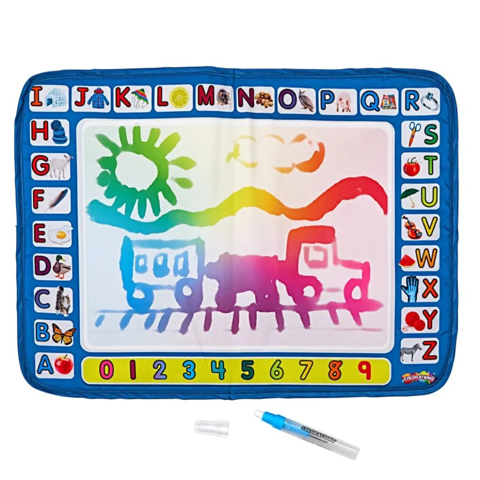 Colorations® Water Doodle Mat and pens, 8 Mats 16 pens