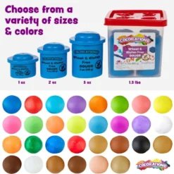 Colorations® Wheat & Gluten Free Dough Variety Pack - Set of 60, 1 oz. each