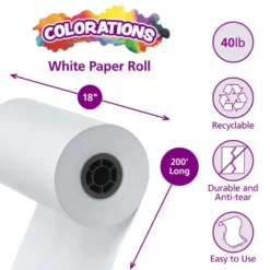 Colorations® White Butcher Paper Roll, 18