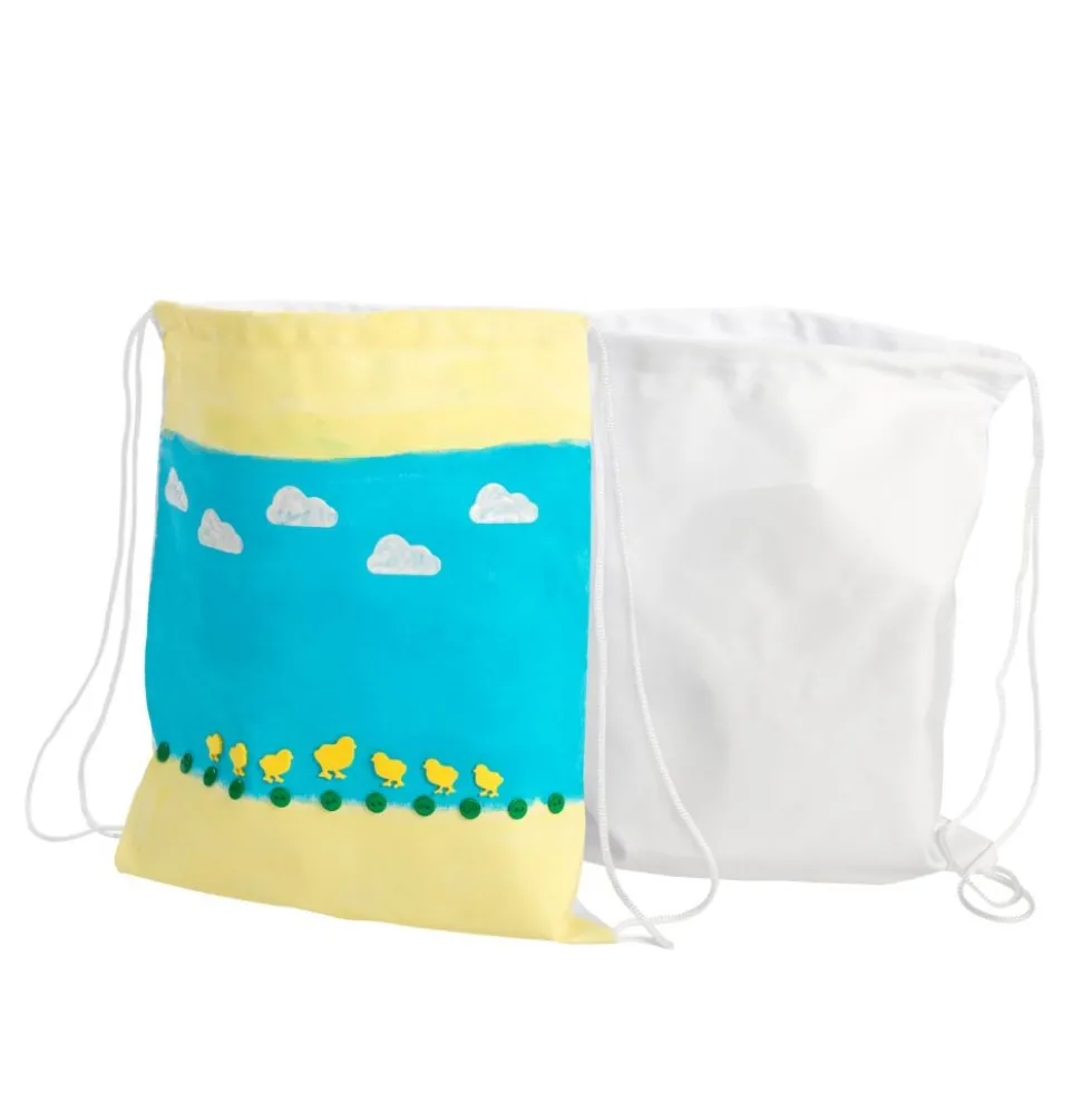 Colorations® White Canvas Backpacks - Set of 12