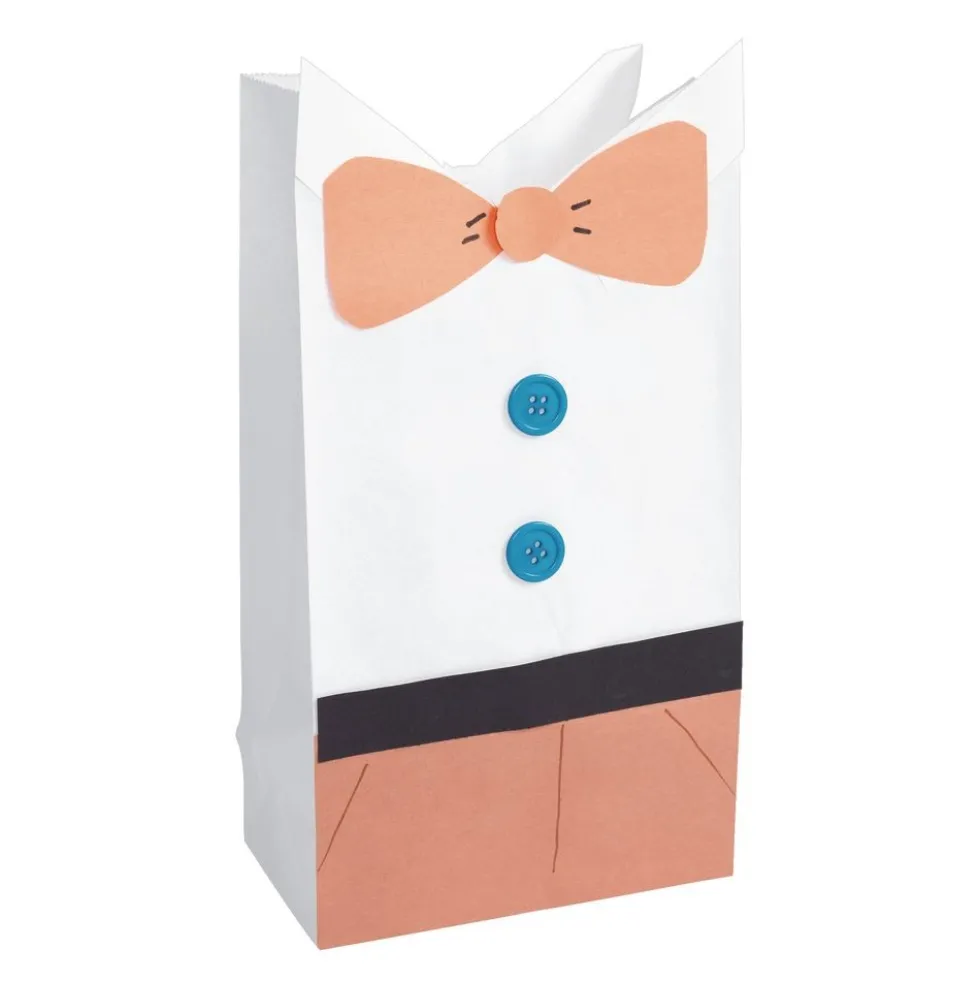 Colorations® White Paper Craft Bags - Set of 100