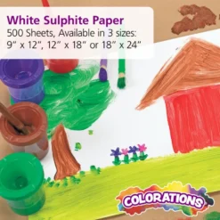 Colorations® White Sulphite Paper - 18