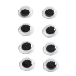 Colorations® Wiggly Eyes, Black - 1,000 Pieces