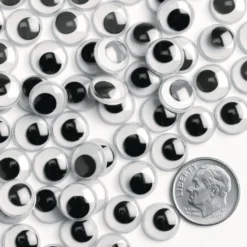 Colorations® Wiggly Eyes, Black - 1,000 Pieces