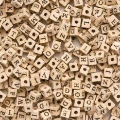 Colorations® Wooden ABC Beads - 600 Pieces