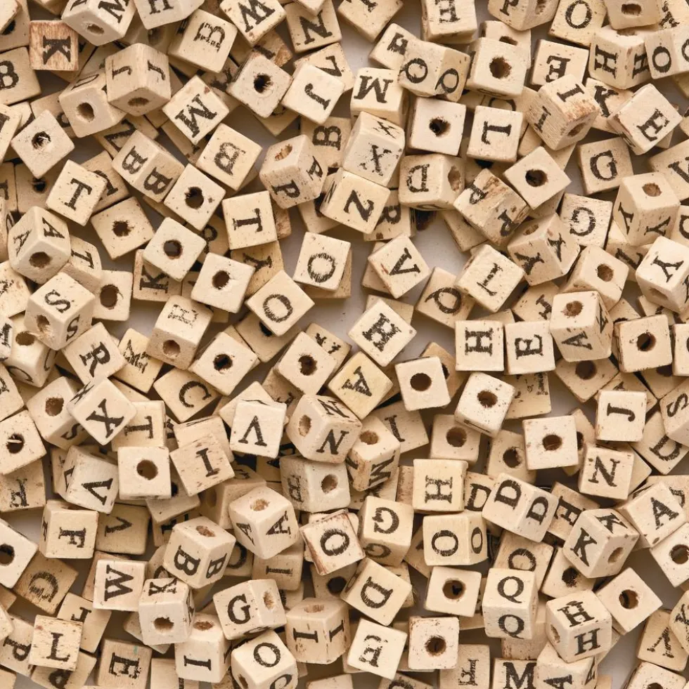 Colorations® Wooden ABC Beads - 600 Pieces