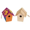 Colorations® Wooden Birdhouses - Set of 6
