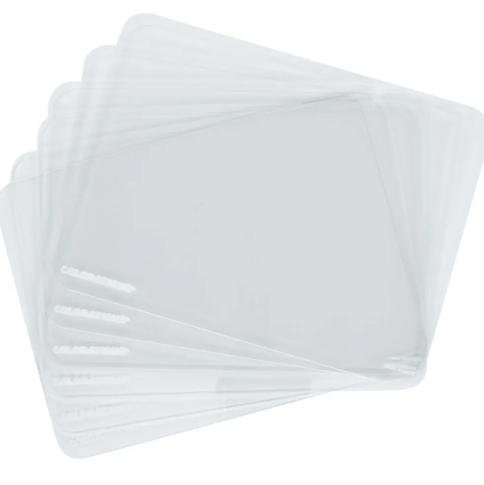Colorations® Wooden Lapboard Stand with Acrylic Boards - Set of 6