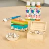 Colorations® Wooden Treasure Boxes - Set of 12