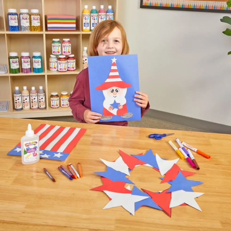 Colorations® 9" x 12" Patriotic Construction Paper - 3 Colors, 150 Sheets