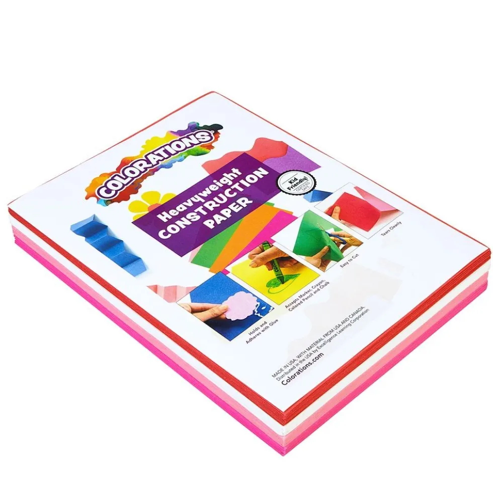 Colorations® 9" x 12" Valentine's Construction Paper Kit