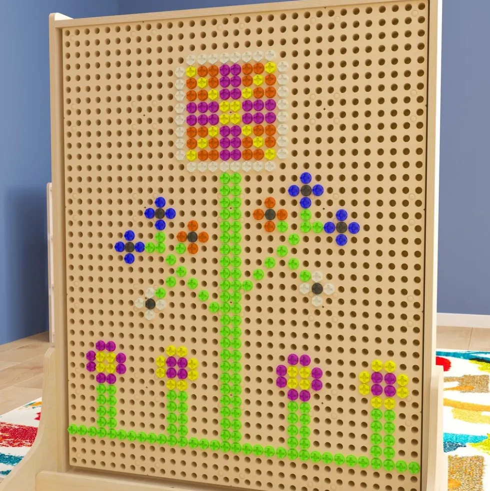 Colorful Screw STEAM Wall Pack: 512 Pieces