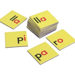 Construcción de palabras Tapetes y tarjetas (Spanish Word Building Mats And Cards) - 1 multi-item kit