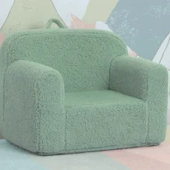 Cozee Sherpa Chair - Sage Green