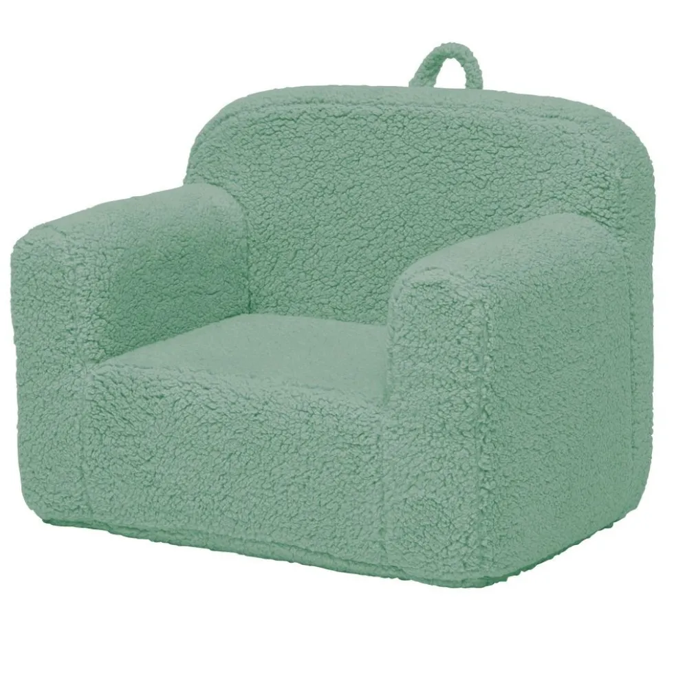 Cozee Sherpa Chair - Sage Green