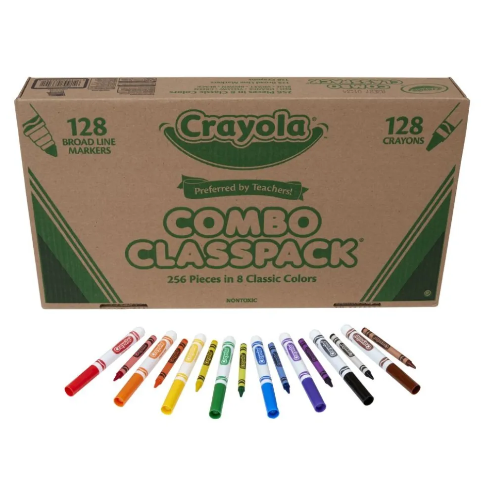 Crayola® Combination Marker and Crayon Classpack® - Set of 256
