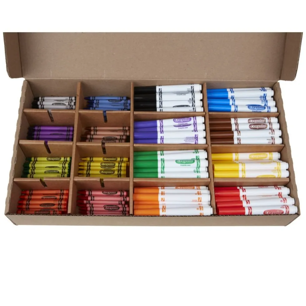 Crayola® Combination Marker and Crayon Classpack® - Set of 256