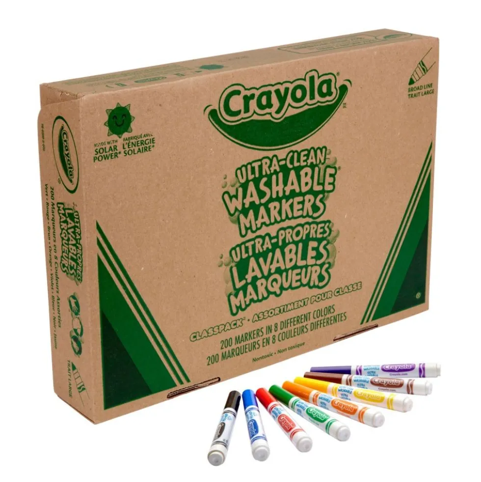 Crayola® Ultra-Clean Washable® Marker Classpack® Value Pack - Set of 200