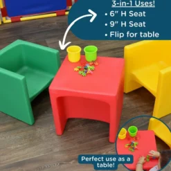 Cube Chairs 3 Pack - Bright Set