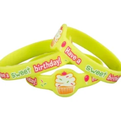 Cupcake Birthday Bracelets - 24 bracelets