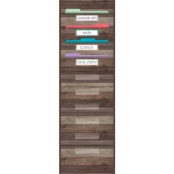 Dark Wood Pocket Chart