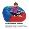 35" Deluxe Beanbag - Rainbow