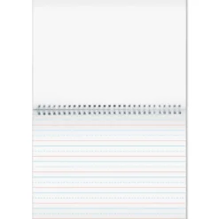 Deluxe Spiral Landscape Writing Journals (Teal Star Cover) - 112 Pages