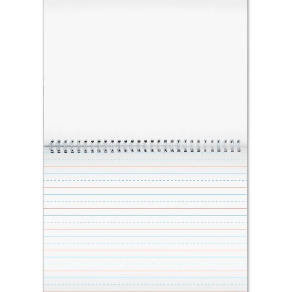 Deluxe Spiral Landscape Writing Journals (Teal Star Cover) - 112 Pages