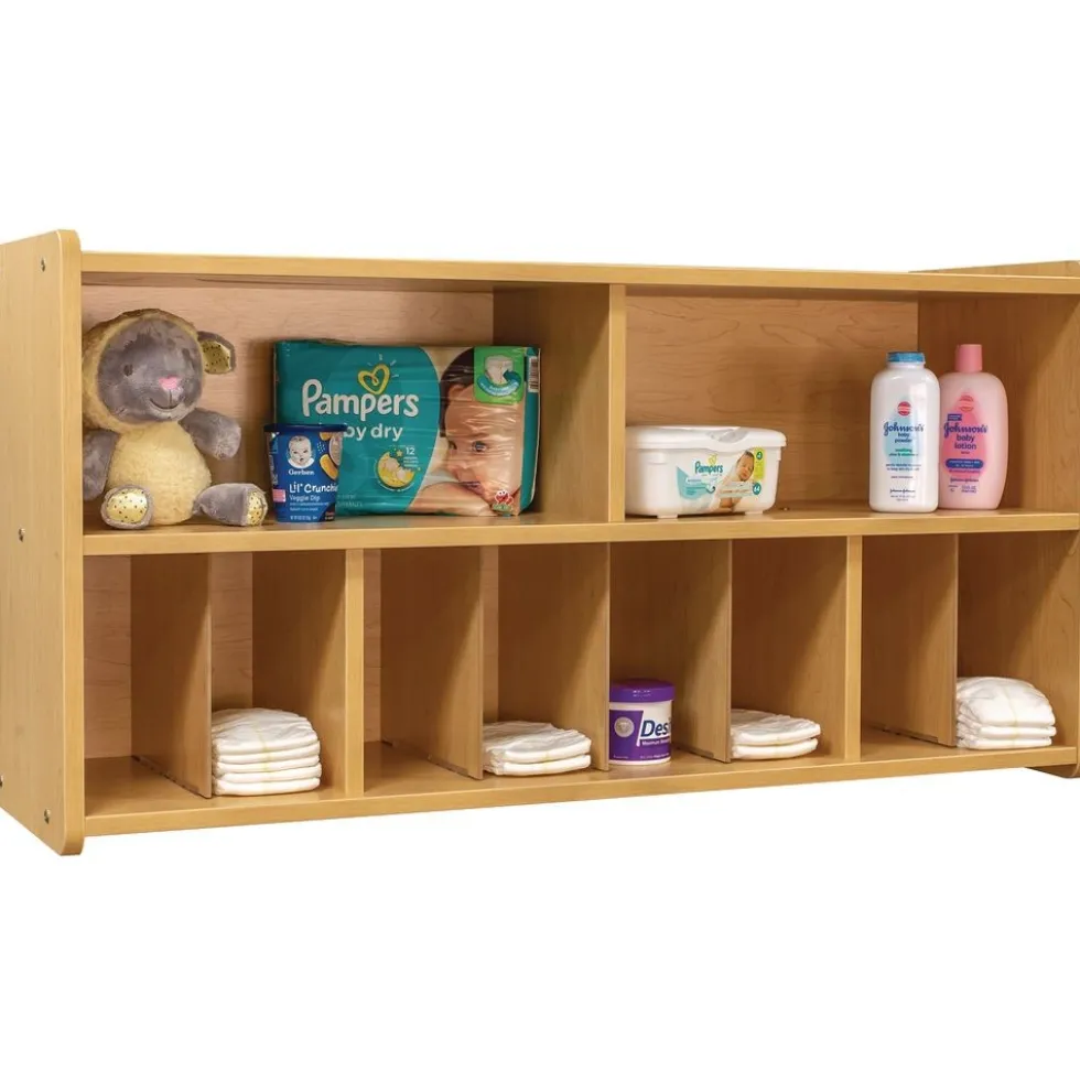 Diaper Wall Storage - Maple/Maple, Assembled