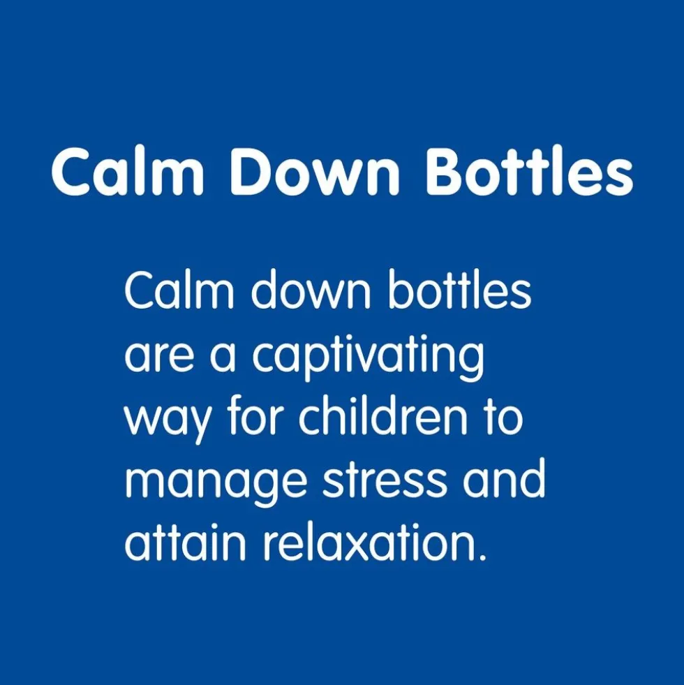 DIY Calm Down Bottle - Blue