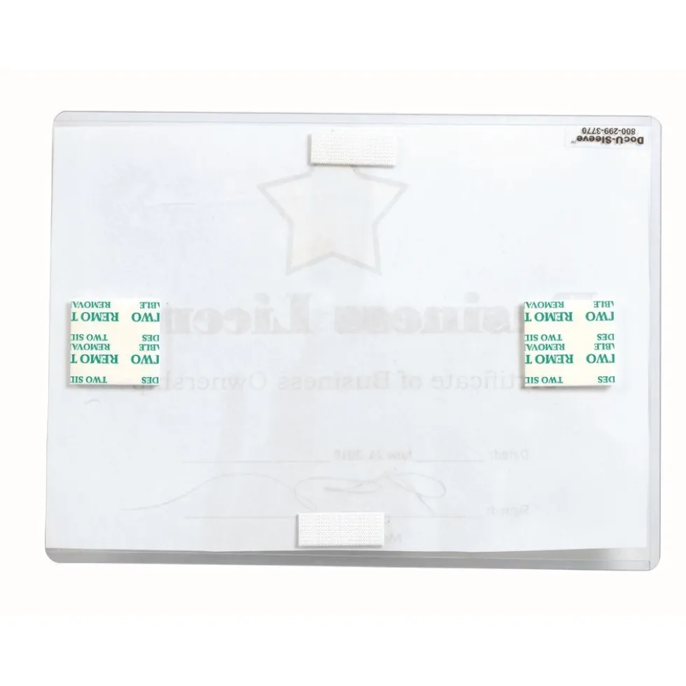 DocU-Sleeves 5" x 7" Wall-Mount Document Display - Set of 10