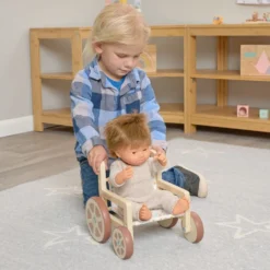 Doll Wooden Wheelchair 15"
